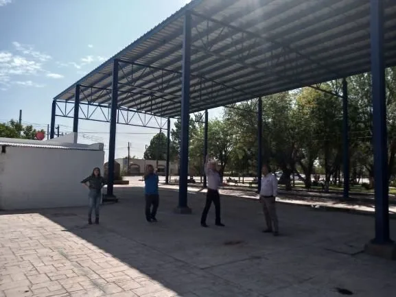 Techumbre plaza Galeana